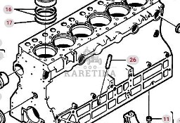 Massey Ferguson 3690 Blok Silnika CZĘŚCI 3638614M1 612DS