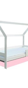 Łóżko pojedyncze domek z materacem , szufladą,-3