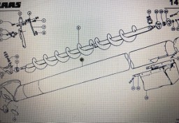 Zbiornik ziarna rura rozładowcza Claas Mega 370-340 Nr kat. 543 729 2 Nr kat. 543 729 2