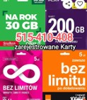 KARTY SIM Zarejestrowane Aktywne Startery Czeskie karty bez rejestracji 