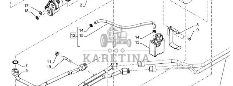 New Holland T6010 T6090 T6070 Rurka 48058334-1