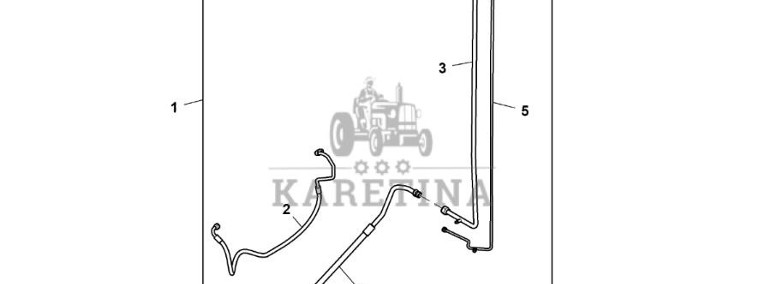 John Deere 9470RX - Przewód hydrauliczny RE590182 (HVAC)-1