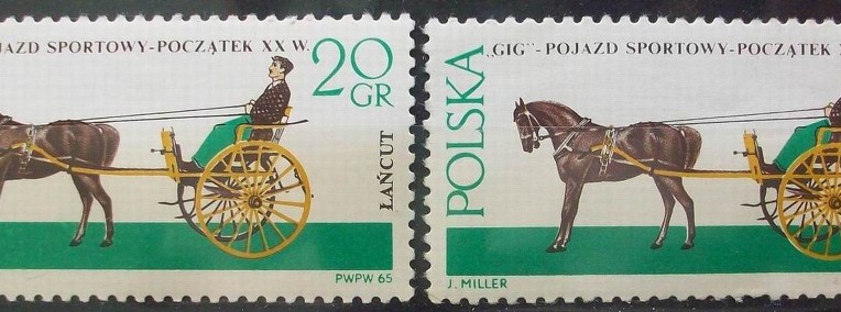 Znaczki polskie rok 1965 Fi 1495 odcienie - 2 znaczki-1