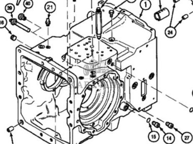 CASE Maxxum MX 95 100 110 120 135 Obudowa Skrzyni Biegów Przekładni 220164A1-2