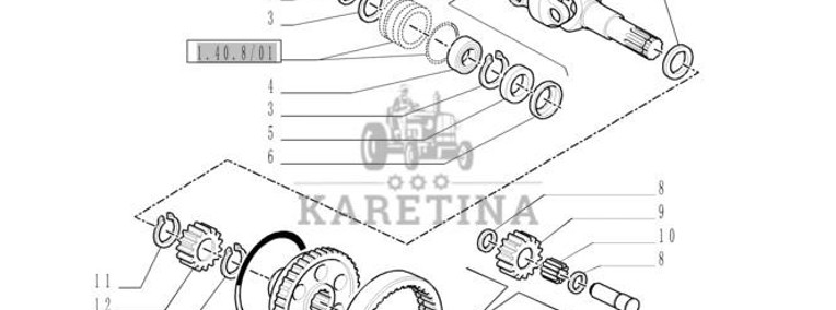 New Holland T6090 T6070 Półoś przegubowa 5197775-1