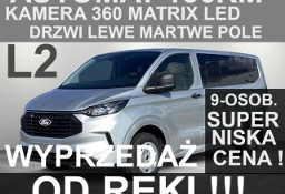 Ford Transit Custom Trend 136KM A8 DrzwiLewe Matrix Led Kamera 360 od ręki 9-os. 2174zł