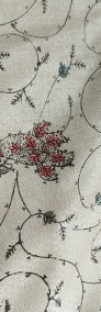 Duży szal orientalny indyjski haftowany haft paisley pashmina jasny beż-4