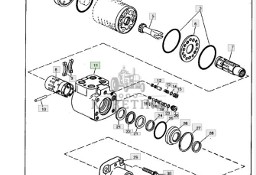 John Deere CTS - pompa wspomagania AH142441
