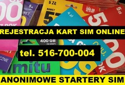 Zarejestrowane karty SIM polskie startery prepaid komórki telefoniczne Gliwice