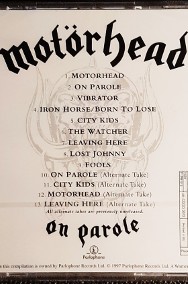 Polecam Kultowy Album CD- MOTORHEAD- On Parole CD-2