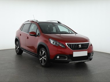 Peugeot 2008 , Salon Polska, Skóra, Navi, Klimatronic, Tempomat,-1