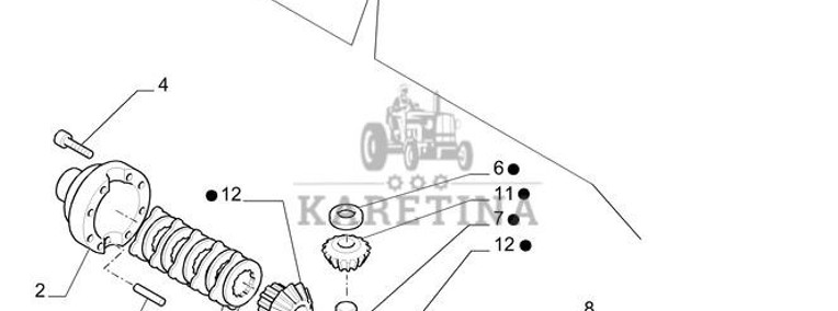 New Holland T6010 Mechanizm róźnicowy 22t 5162583-1