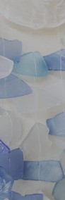 Szklany Dzwonek Wietrzny – Blue / White-4