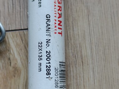 Sworzeń Granit 20012861 - 22x135mm kompletny z zawleczką i łańcuszkiem-2