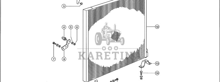 Claas Lexion 560 CHŁODNICA OLEJU 0006683982 (Chłodnica oleju)-1