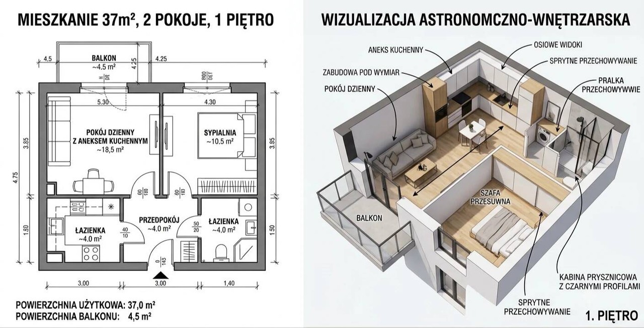 Kraków w zasięgu ręki. 2 pokoje, które mogą szybko zniknąć