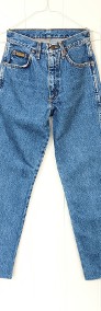 Spodnie jeansy Wrangler vintage Texas 28 XS 36 niebieskie denim dżins dżinsy-4