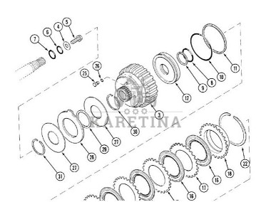 Case MX Maxxum - przekładnia WOM 1341277C3-2