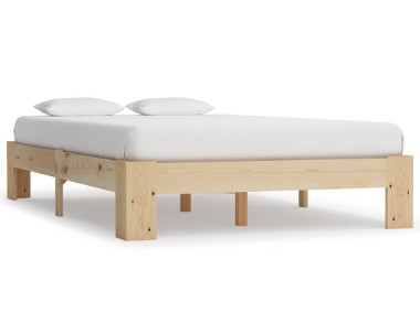 vidaXL Rama łóżka, lite drewno sosnowe, 120 x 200 cm 283282-1