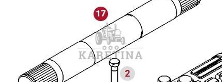 Valtra S274 S294 S324 S394 Fendt S927 S930 S933 S939 Wał Podnośnika 931860030060-1