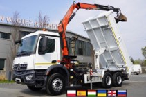 Mercedes-Benz Arocs 2636 / 6x4 / HDS Fassi / Wywrotka 3 str / Bortmatic_236398