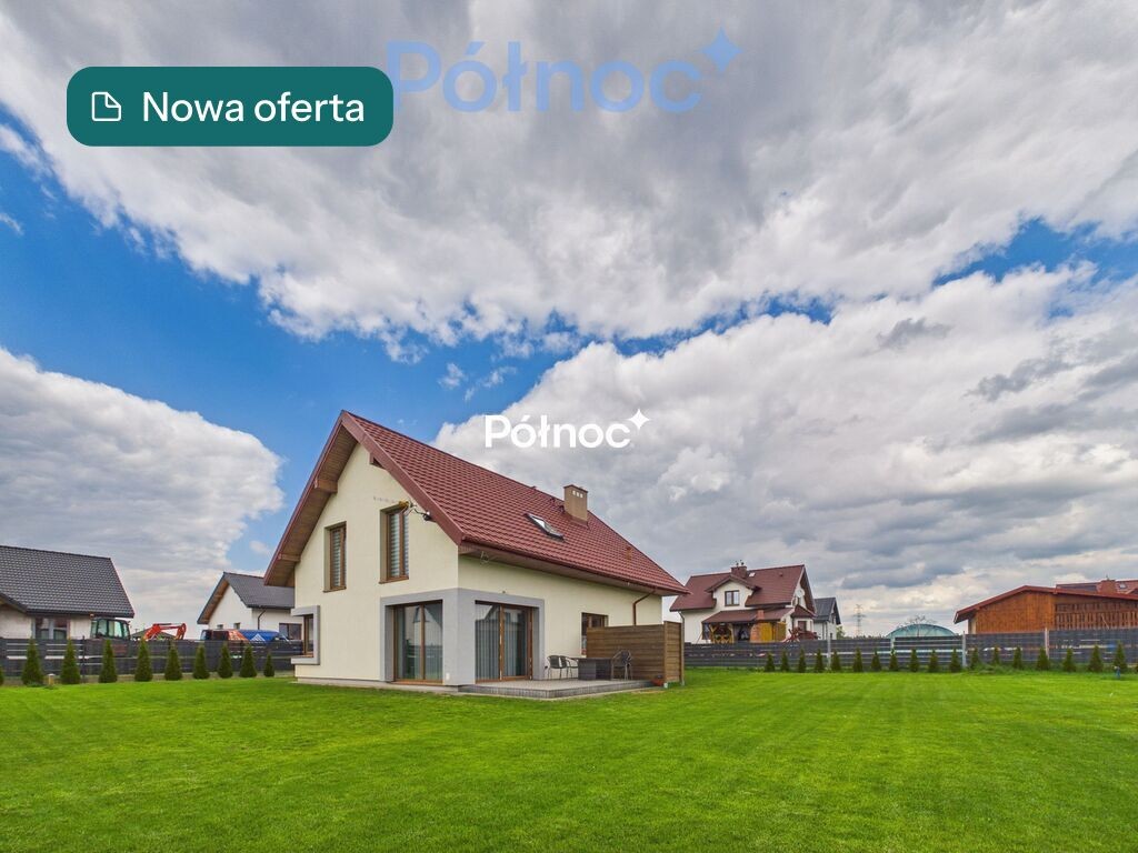 Przykopka gm. Ełk, nowy i nowoczesny dom z garażem