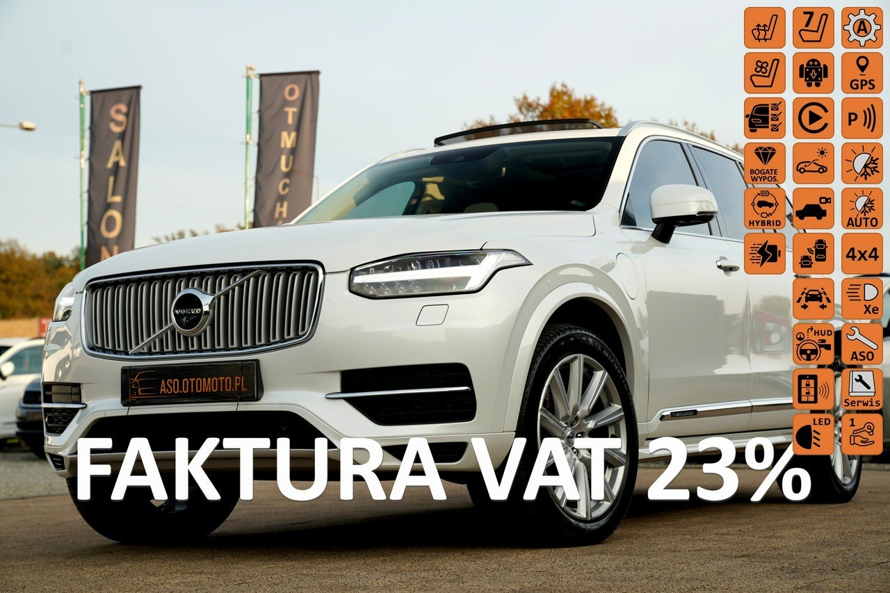 Volvo XC90 V INSCRIPTION panorama FUL LED 7-os SKÓRA nawi kamera360 pneumat hak m