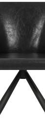 vidaXL Obrotowe krzesła stołowe, 2 szt., czarne, sztuczna skóra247067-4