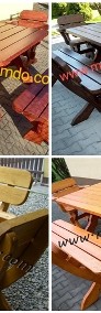 Zestaw ogrodowy meble ogrodowe stół ławki fotele stolarz-3