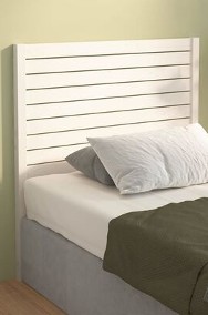 vidaXL Wezgłowie łóżka, białe, 96x4x100 cm, lite drewno sosnoweSKU:819001-2