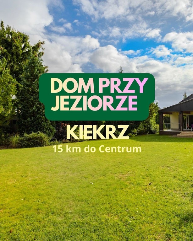 Przy Jeziorze Kierskim,działka 1223m2+taras,garaż