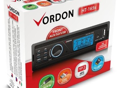 Radio Samochodowe Vordon HT-165s 2x40W 1DIN 3Kolory-1