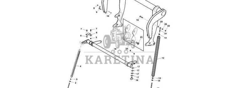 John Deere 960 - Ramię DC218662 (Pasy, rolki, bramki)-1