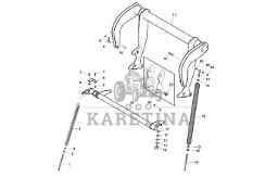 John Deere 960 - Ramię DC218662 (Pasy, rolki, bramki)