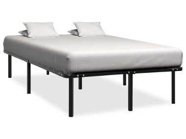 vidaXL Rama łóżka, czarna, metalowa, 140 x 200 cm284681-1