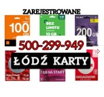 ŁÓDŹ Zarejestrowane karty SIM - Aktywne Czeskie karty- Zarejestruje twoje karty 