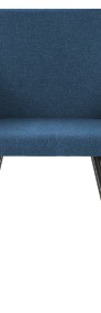 vidaXL Krzesła stołowe, 4 szt., niebieskie, tkanina276073-4