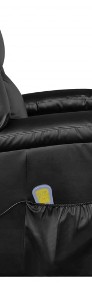 vidaXL Fotel masujący, czarny, sztuczna skóra242512-4