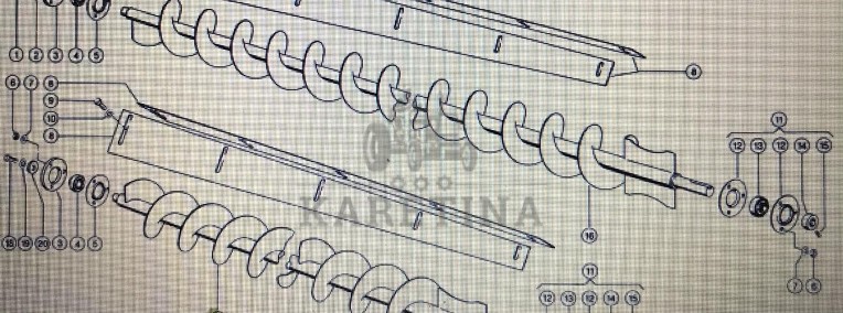 00 0755 441 2/00 0755 440 2/ślimak wysypu ziarna/Lexion 580 600 530-510 630-620 750-740-1