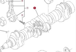 Massey Ferguson 8480 Wał Korbowy CZĘŚCI 903100050021