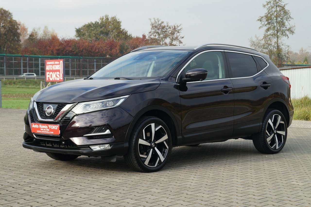 Nissan Qashqai II Salon PL I wszy wł. 4x4 tekna Panorama kamery navi pół skóra idealn