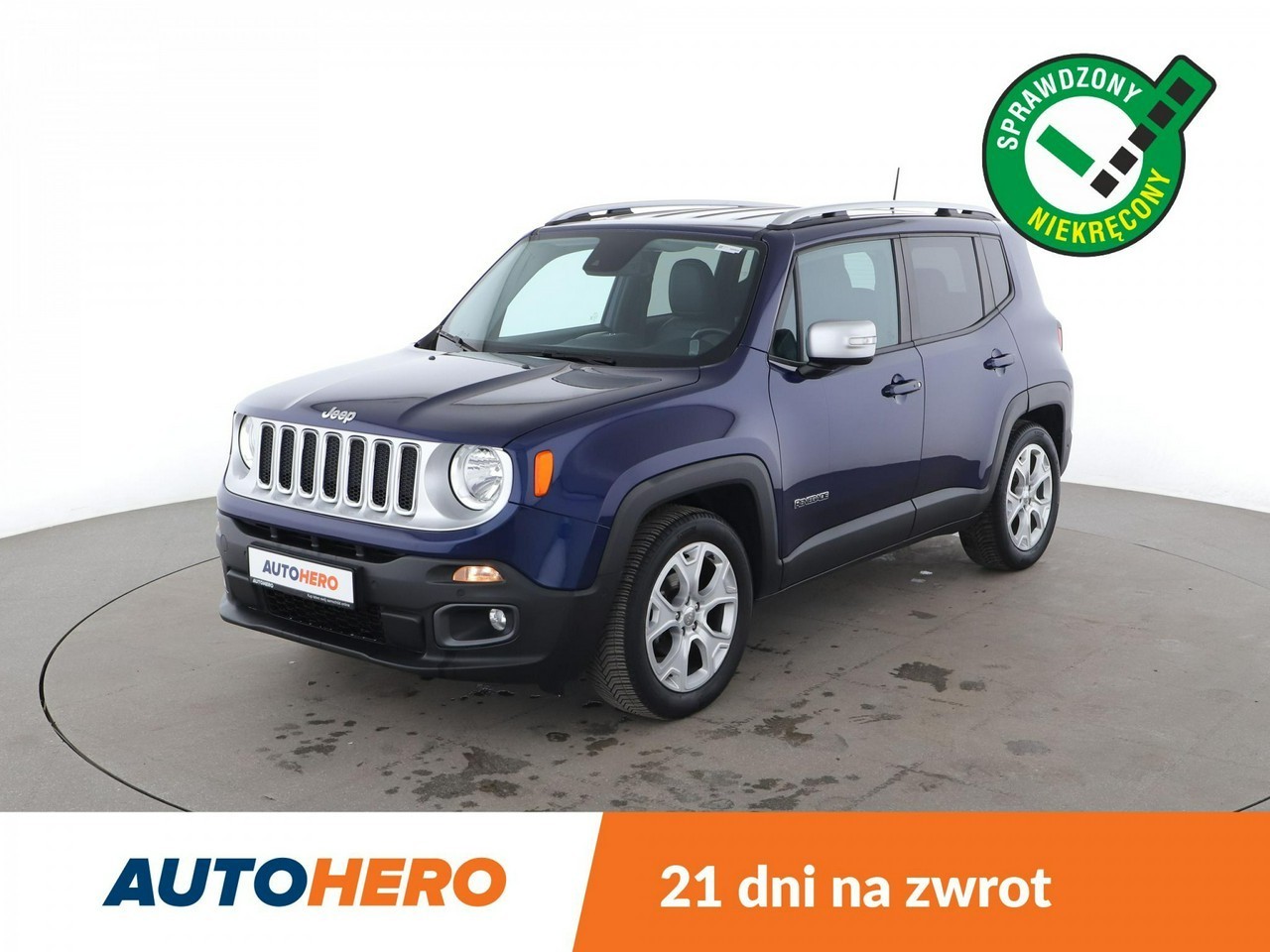 Jeep Renegade I klima auto, skóra, czujniki parkowania, grzane fotele