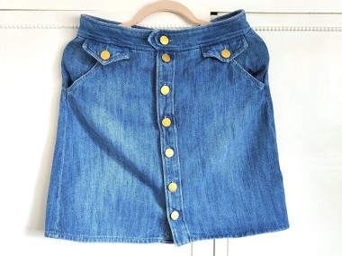 Jeansowa spódnica mini 40 L Isabel Marant Etoile Odelle dżins bawełna-1