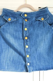 Jeansowa spódnica mini 40 L Isabel Marant Etoile Odelle dżins bawełna-2