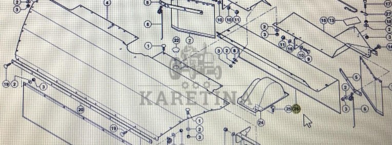 CLAAS 00 0922 381 2/CLAAS Corto fartuch ochronny tylny środkowy-1