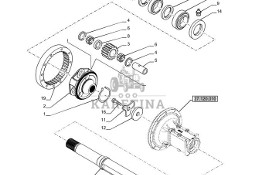 New Holland T6070 Wałek główny 29t x 76.78mm id x 84.3mm od x 1073.5mm l 47523140