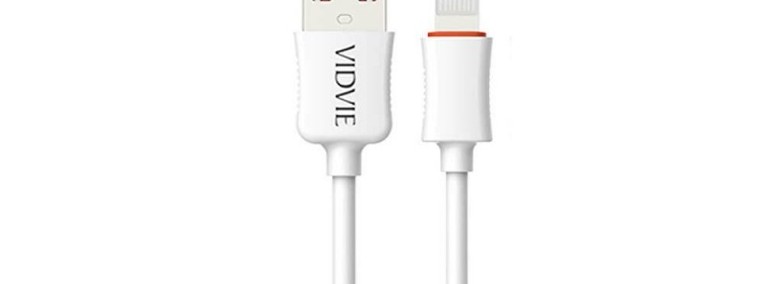Kabel USB VIDVIE CB442 iPhone 5 biały-1
