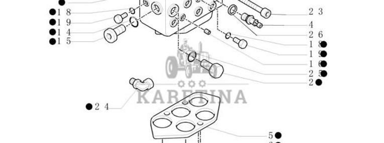 New Holland T6010 T6090 T6070 Zawór sterujący 5195791-1