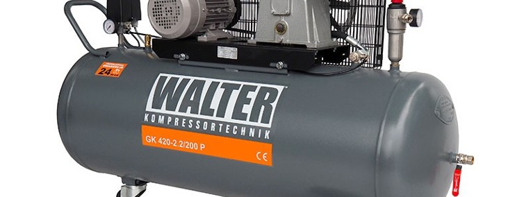 Sprężarka WALTER GK 420/200 10BAR, zbiornik 200L, 230V/400V, 2 lata gwarancji -1