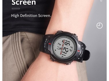 Zegarek elektroniczny cyfrowy Synoke alarm podświetlana tarcza stoper LED -1